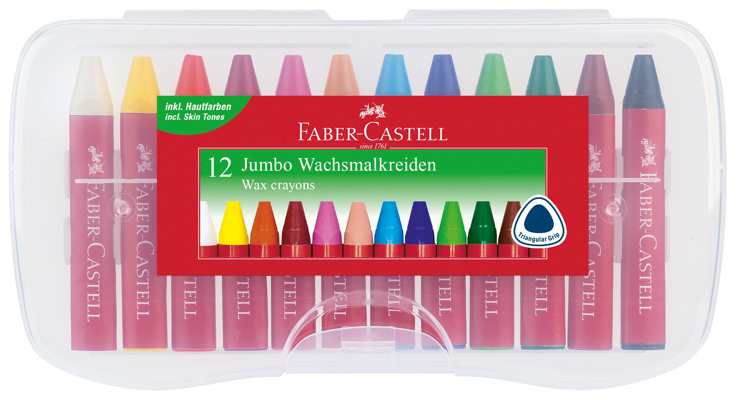 CREIOANE CERATE 12 CULORI JUMBO CUTIE PLASTIC FABER-CASTELL CREIOANE CERATE 12 CULORI JUMBO CUTIE PLASTIC FABER-CASTELL